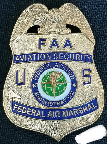 実物 FAAフェデラル エアマーシャル バッジ FAA Aviation SECURITY 1:1 replica FEDERAL AIR MARSHAL