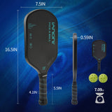 IANONI Premium New Shape 100% Full Carbon Pickleball Paddle free international economic shipping - Badgecollection