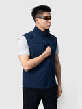 Men's Stand Collar Double-Sided Wear Fleece Tooling Vest, Thickened Warm American Casual Outdoor Sleeveless Gilet for Spring Autumn - Badgecollection
