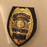 Replica police cop metal badge high quality state of hawaii investigat five 0 unit Replica metal badge - Badgecollection