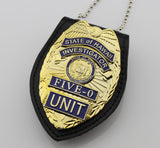 Replica police cop metal badge high quality state of hawaii investigat five 0 unit Replica metal badge - Badgecollection