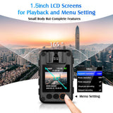 BOBLOV N9 Mini Body Camera Full HD 1296P Body Mounted Camera Small Portable Night Vision Police Body Cam 128GB/258GB mini camera - Badgecollection