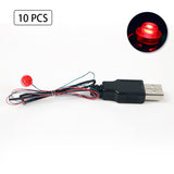 10pcs Traffic Street Light City Building Blocks Bricks USB Port And LED Light Kit USB Hub Light Sensing Auto Switch fit lego - Badgecollection