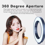 26cm/16cm Protable Led Selfie Ring Light For Youtube Live Streaming Studio Video Dimmable Photography Lighting With USB Cable - Badgecollection