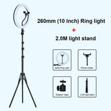 Selfie Ring Light Photography Light Led Rim Of Lamp With Mobile Holder Large Tripod Stand For Tik Youtube Tiktok Tok Ringlight - Badgecollection