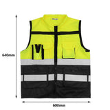 High Visibility Security Reflective Vest Pockets Design Reflective Vest Outdoor Traffic Safety Cycling Wear - Badgecollection