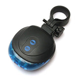 5LED 2Laser Bike Lights generator turn signals smart lamp headlight zoomable Cycling At Night Safe set Bicycle Seatpost YiSeLei - Badgecollection