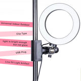 26cm/16cm Protable Led Selfie Ring Light For Youtube Live Streaming Studio Video Dimmable Photography Lighting With USB Cable - Badgecollection