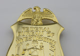 US FBI BADGE  DEPARTMENT OF JUSTICE BADGE  full size  5.2cmX7.3cm - Badgecollection