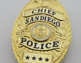 SANDIEGO chief police Replica metal badge free shipping - Badgecollection