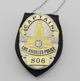 Los Angeles Police Department  LAPD Badge Replic- police officer/captain /sergeant  /detective / with suitable holder and chain - Badgecollection