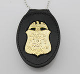 US FBI BADGE  DEPARTMENT OF JUSTICE BADGE  full size  5.2cmX7.3cm - Badgecollection
