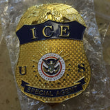 Replica police cop metal badge high quality US homeoland department ICE SPECIAL AGENT metal insignia badges - Badgecollection