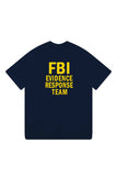 US Team FBI Identification Suit Skateboard Short Sleeve T-shirt Cotton Loose Large Size Crewneck T-shirt Young Half Sleeve Male Tide - Badgecollection