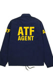 ATF agent coach jacket man spring/fall uniform identification trench coat - Badgecollection