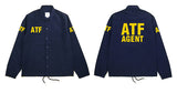 ATF agent coach jacket man spring/fall uniform identification trench coat - Badgecollection