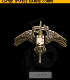 USMC badge skill badge metal badge USMC parachute/spiritus invictus/ - Badgecollection