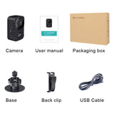 1080P Mini Body Camera HD Video Security Surveillance Recorder Camera Night Vision Motion Activated Small Nanny Cam PIR Cameras - Badgecollection