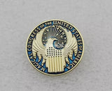 Us badge New York SHERIFF's collar pin badge NY Pure copper pair/DEPARTMENT JUSTICE MARSHAL/DEPARTMENT DEFENSE/MAGICAL PIN - Badgecollection